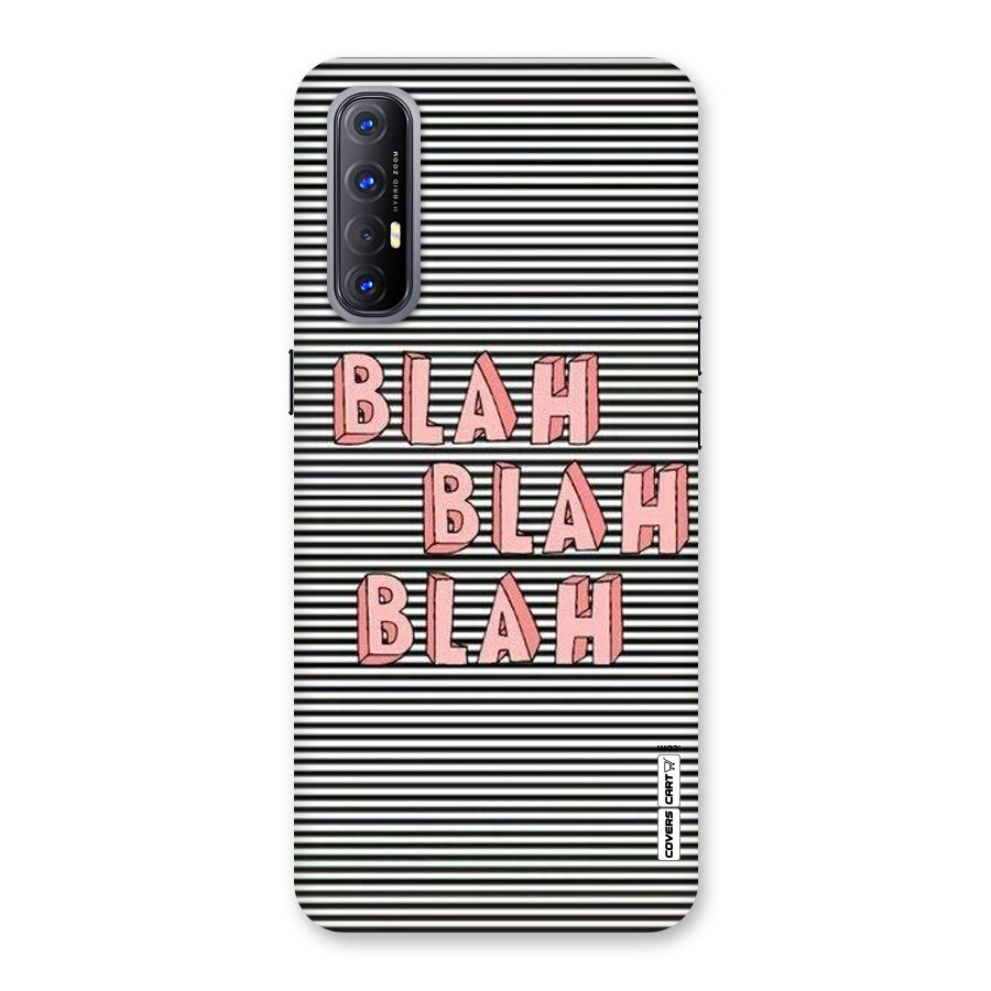 Blah Stripes Back Case for Reno3 Pro