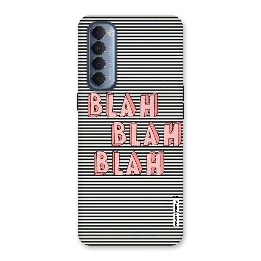 Blah Stripes Back Case for Reno4 Pro