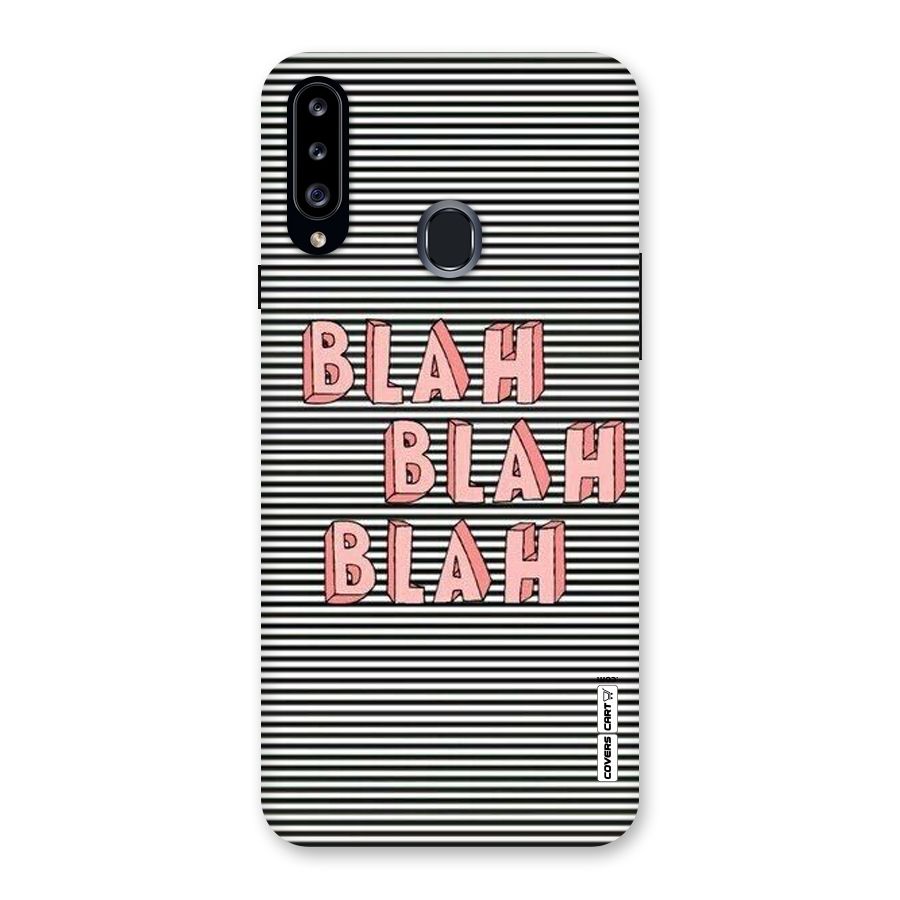 Blah Stripes Back Case for Samsung Galaxy A20s