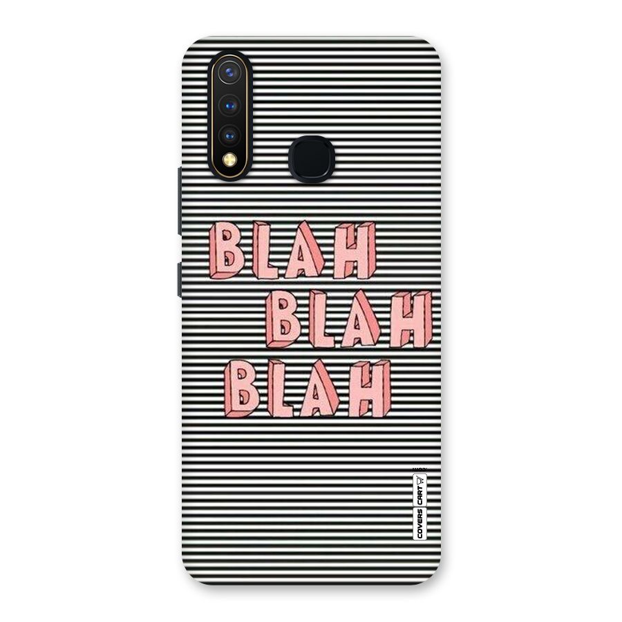 Blah Stripes Back Case for Vivo Y19
