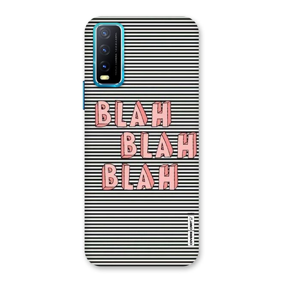 Blah Stripes Back Case for Vivo Y20A