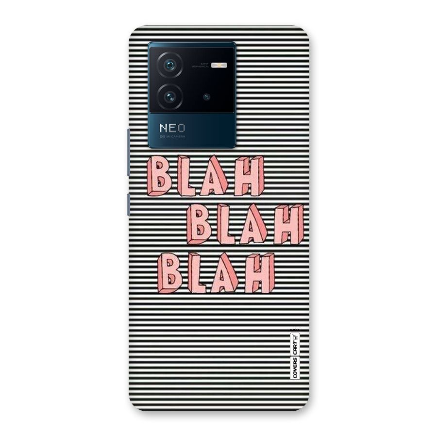 Blah Stripes Back Case for Vivo iQOO Neo 6 5G
