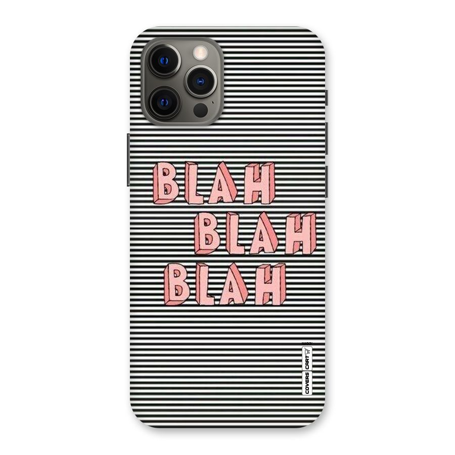 Blah Stripes Back Case for iPhone 12 Pro Max