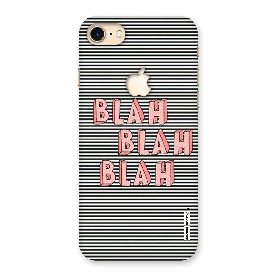 Blah Stripes Back Case for iPhone 7 Apple Cut