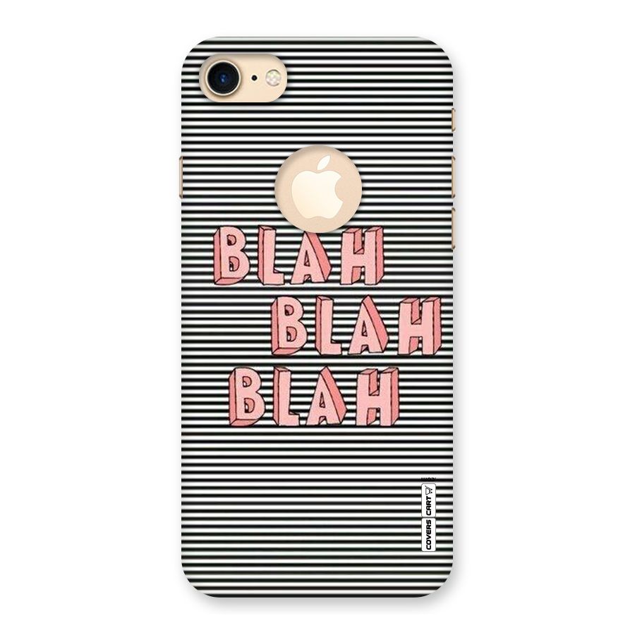 Blah Stripes Back Case for iPhone 7 Logo Cut