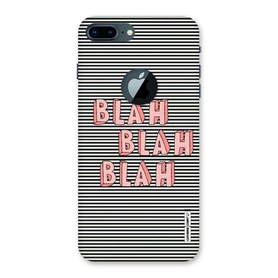 Blah Stripes Back Case for iPhone 7 Plus Logo Cut