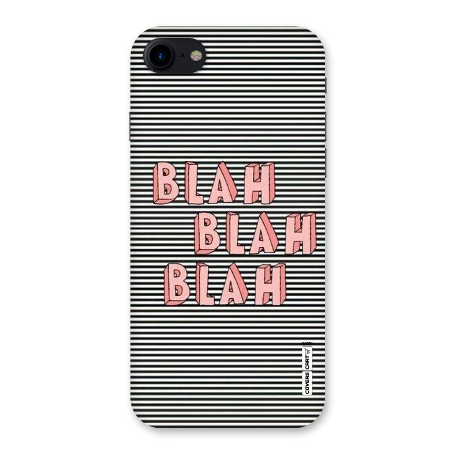 Blah Stripes Back Case for iPhone SE 2020
