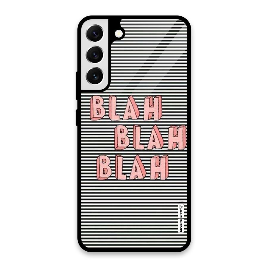 Blah Stripes Glass Back Case for Galaxy S22 Plus 5G