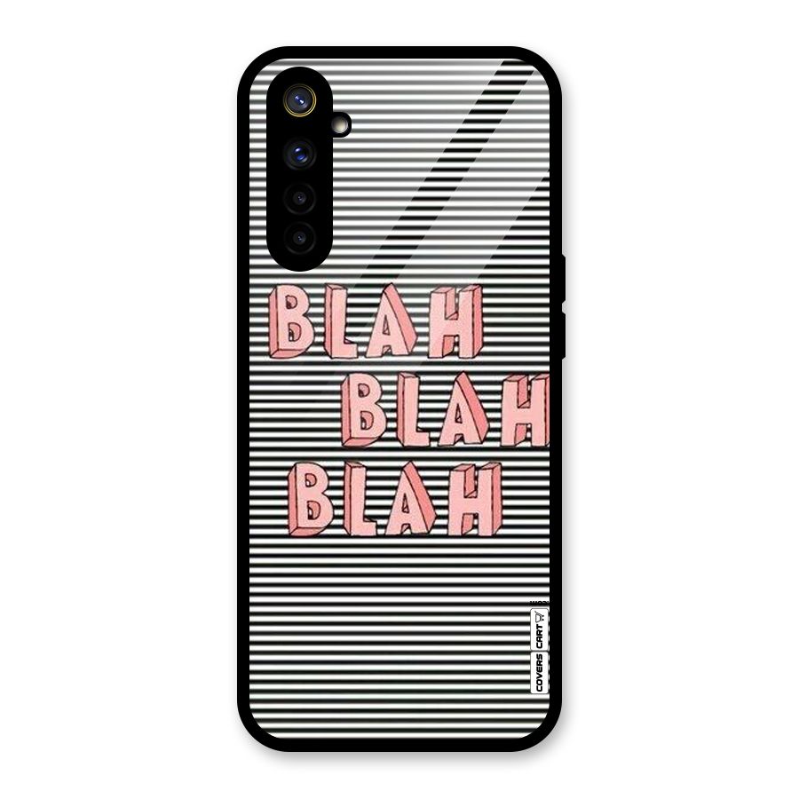 Blah Stripes Glass Back Case for Realme 6i