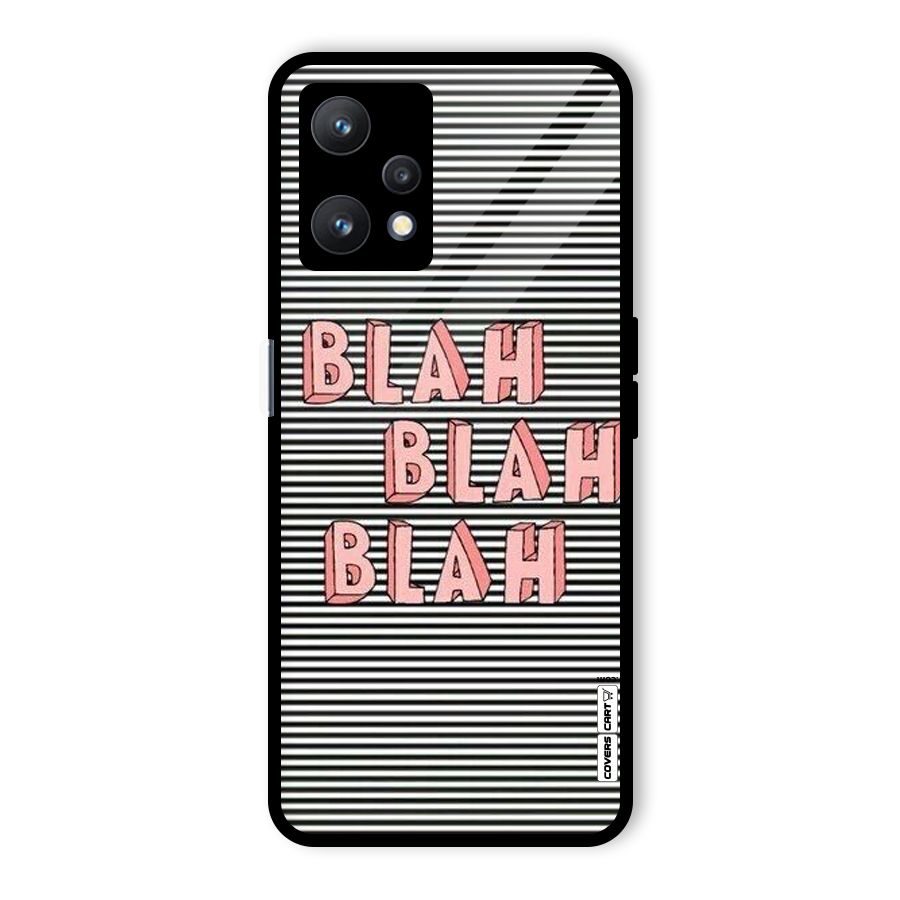 Blah Stripes Glass Back Case for Realme 9 Pro 5G