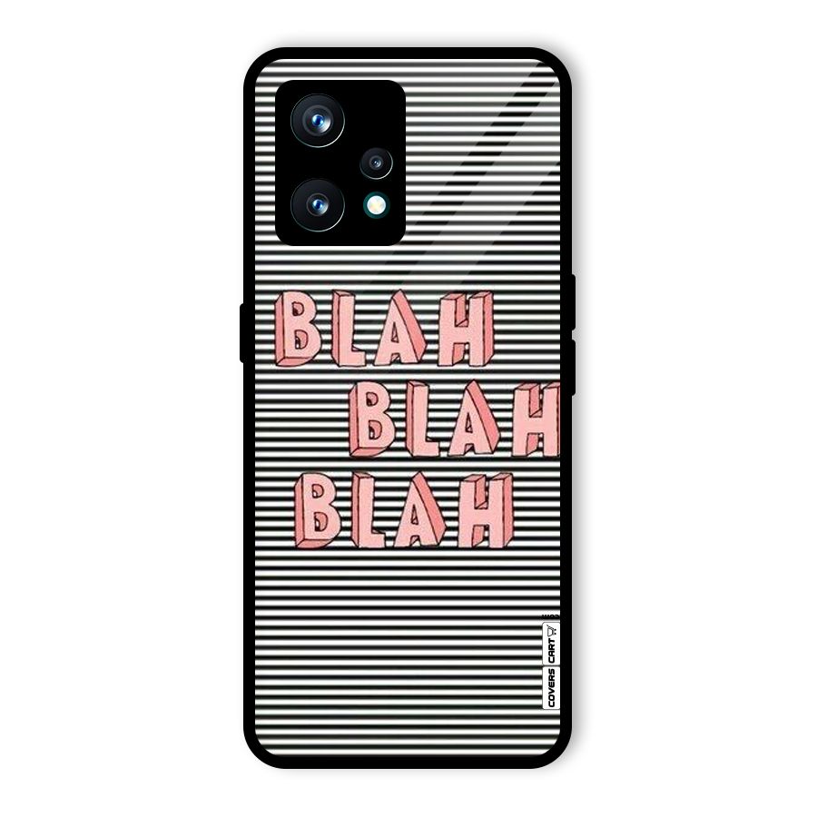 Blah Stripes Glass Back Case for Realme 9 Pro Plus 5G