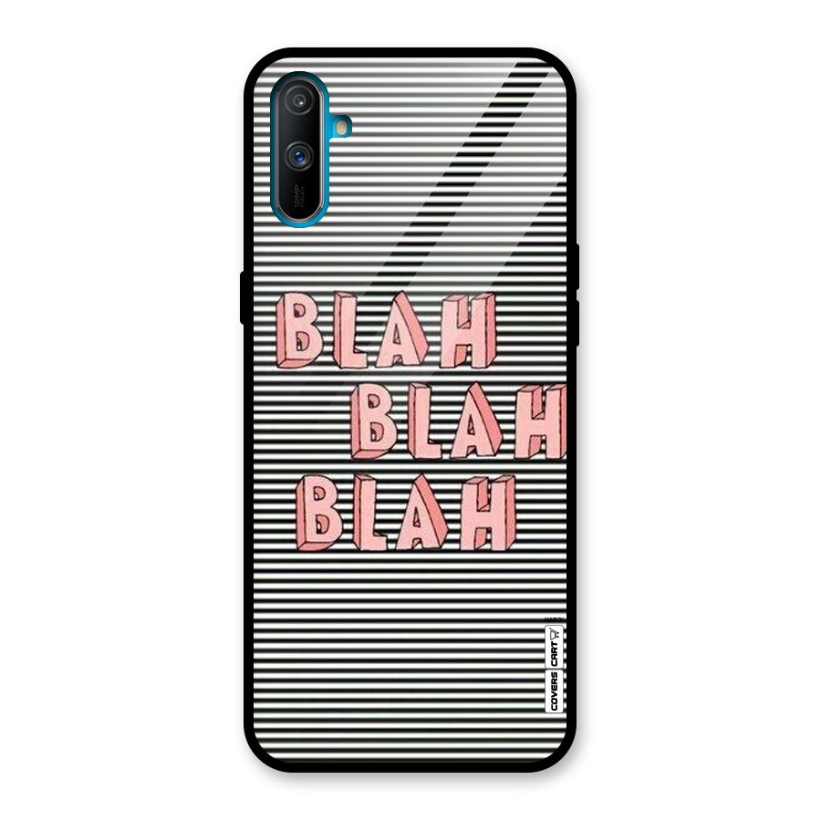 Blah Stripes Glass Back Case for Realme C3