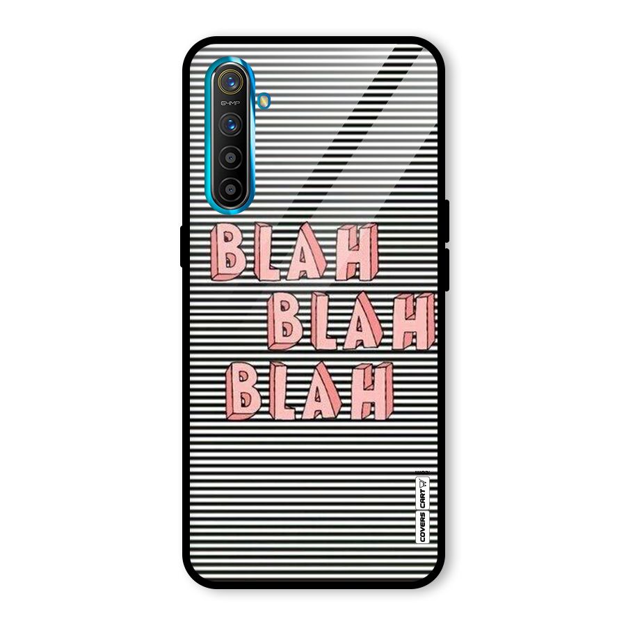 Blah Stripes Glass Back Case for Realme X2