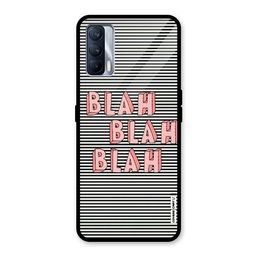 Blah Stripes Glass Back Case for Realme X7
