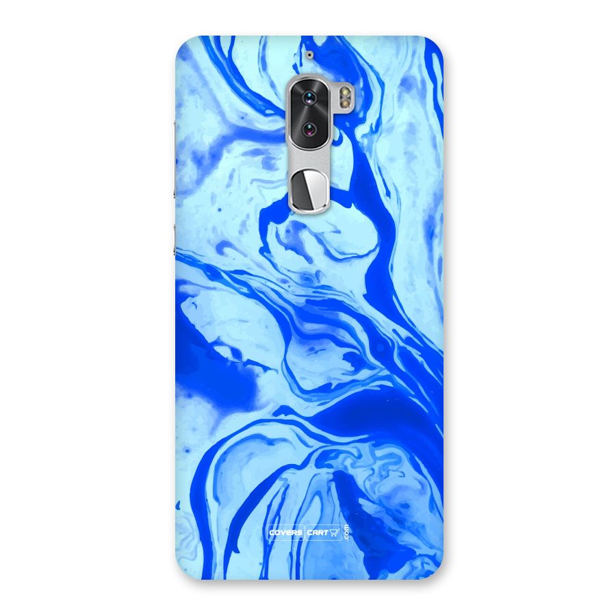 Blaze Blue Marble Texture Back Case for Coolpad Cool 1
