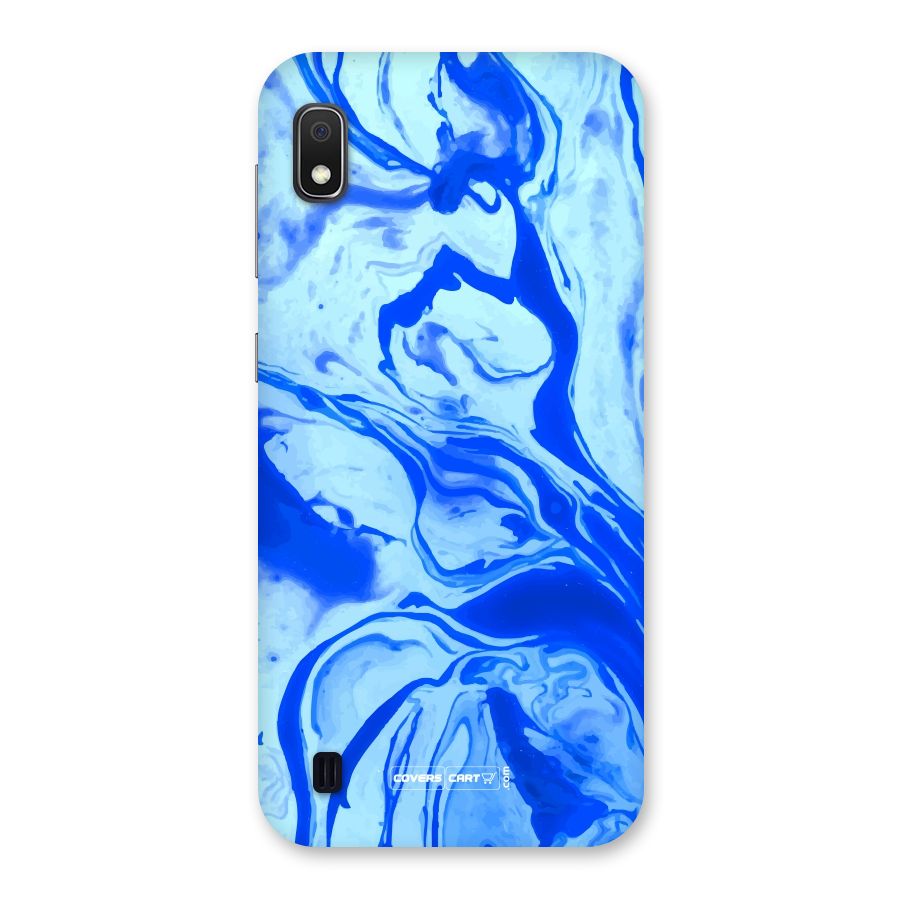 Blaze Blue Marble Texture Back Case for Galaxy A10