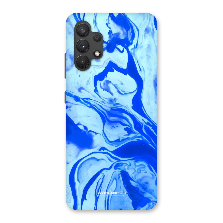 Blaze Blue Marble Texture Back Case for Galaxy A32