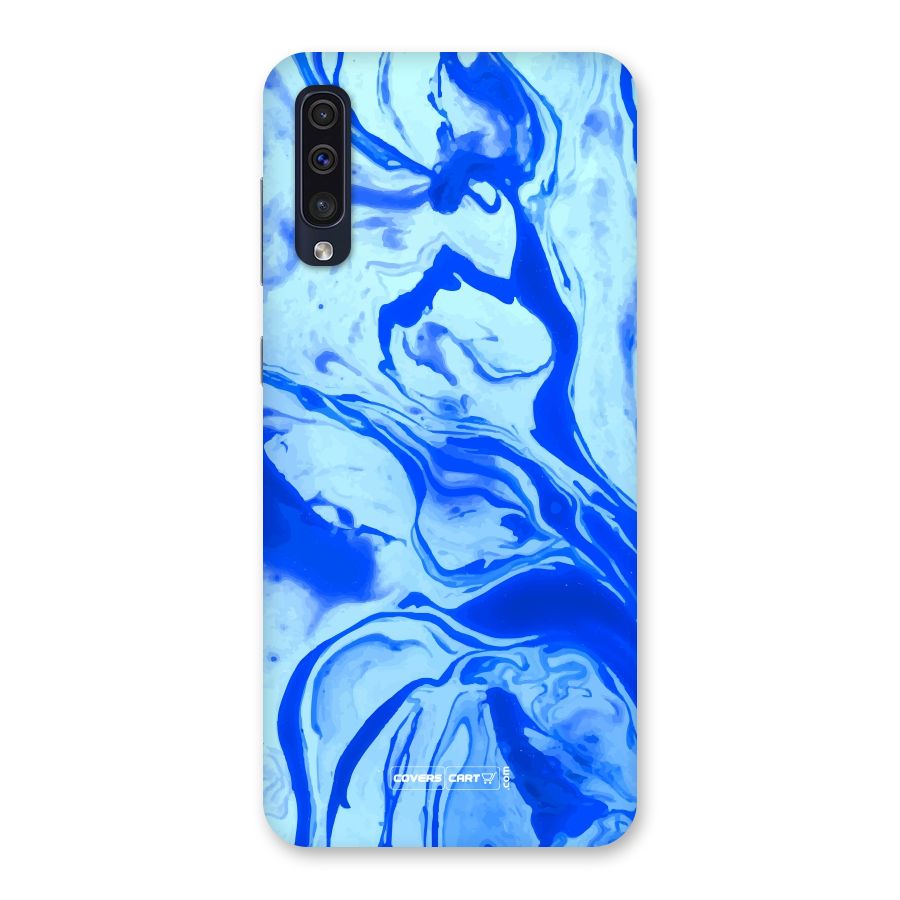 Blaze Blue Marble Texture Back Case for Galaxy A50s