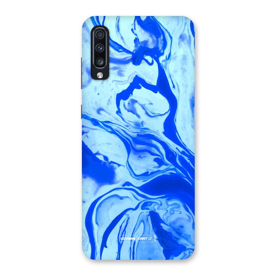 Blaze Blue Marble Texture Back Case for Galaxy A70