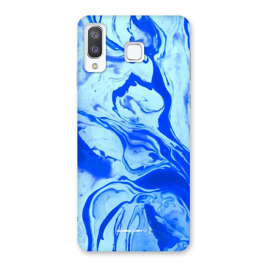 Blaze Blue Marble Texture Back Case for Galaxy A8 Star