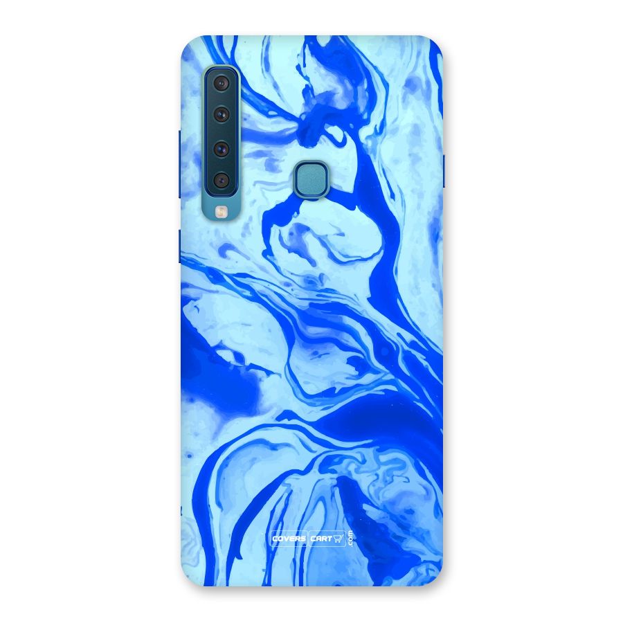 Blaze Blue Marble Texture Back Case for Galaxy A9 (2018)