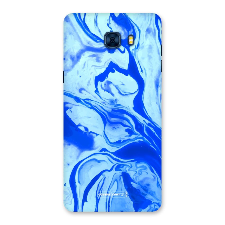 Blaze Blue Marble Texture Back Case for Galaxy C7 Pro
