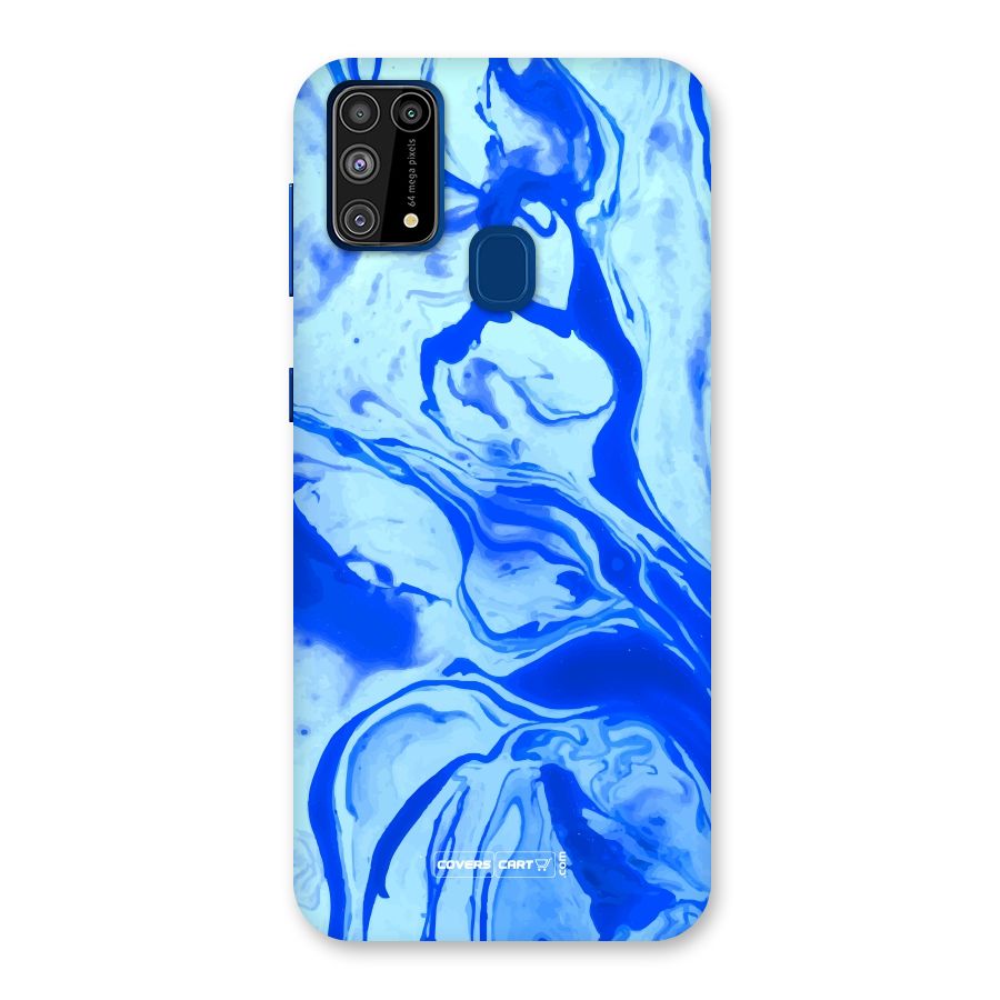 Blaze Blue Marble Texture Back Case for Galaxy F41