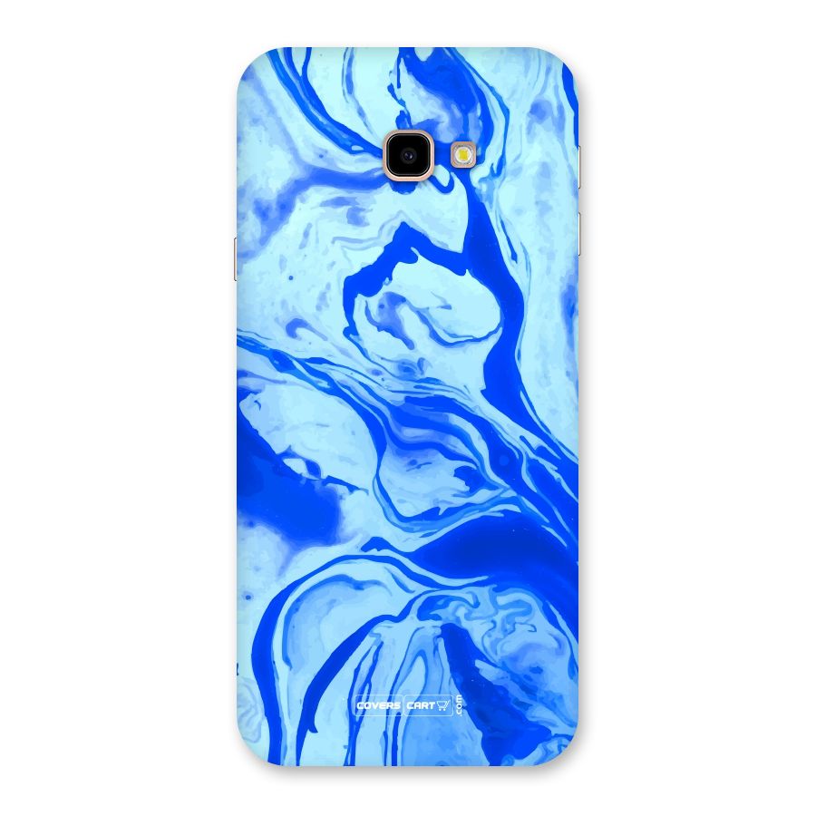 Blaze Blue Marble Texture Back Case for Galaxy J4 Plus