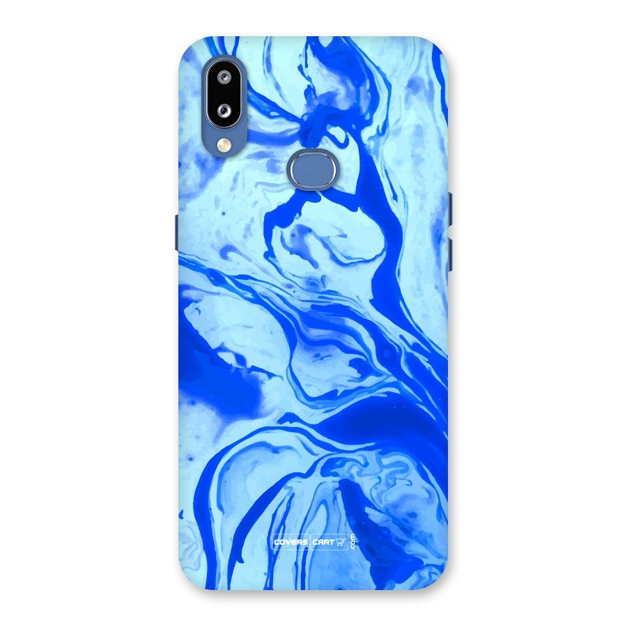 Blaze Blue Marble Texture Back Case for Galaxy M01s