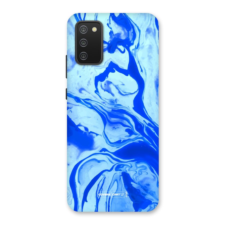 Blaze Blue Marble Texture Back Case for Galaxy M02s