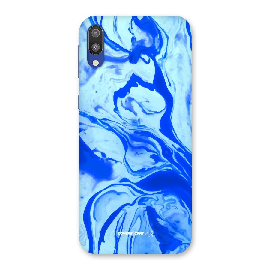 Blaze Blue Marble Texture Back Case for Galaxy M10