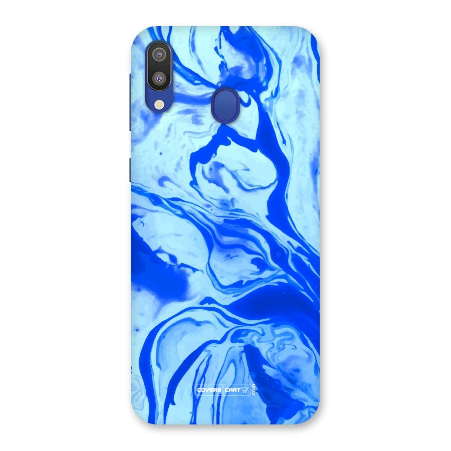 Blaze Blue Marble Texture Back Case for Galaxy M20
