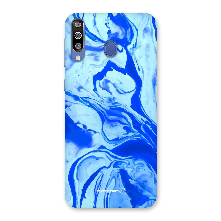 Blaze Blue Marble Texture Back Case for Galaxy M30