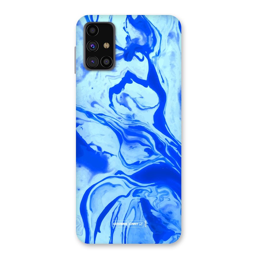 Blaze Blue Marble Texture Back Case for Galaxy M31s