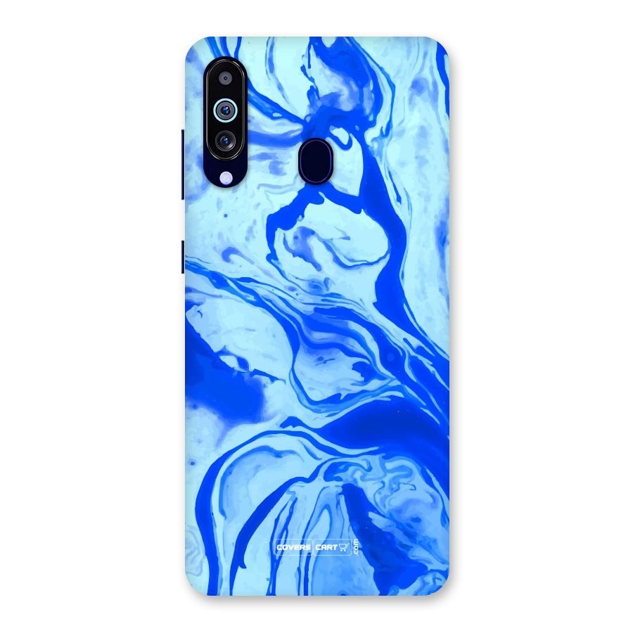 Blaze Blue Marble Texture Back Case for Galaxy M40