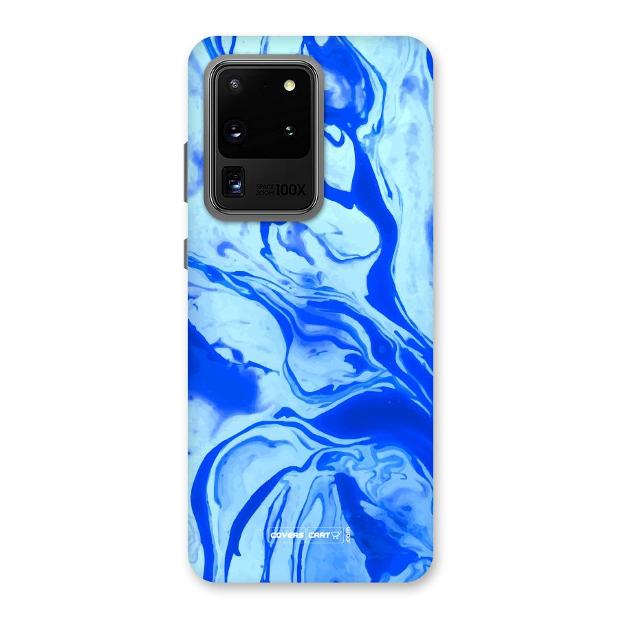 Blaze Blue Marble Texture Back Case for Galaxy S20 Ultra