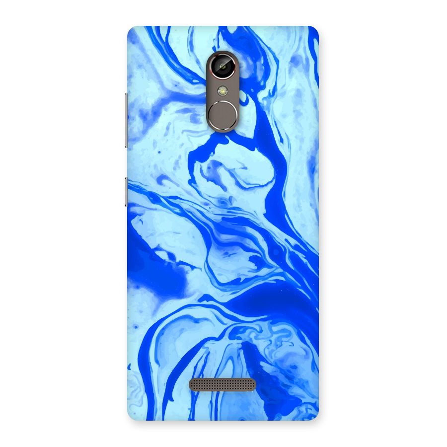 Blaze Blue Marble Texture Back Case for Gionee S6s