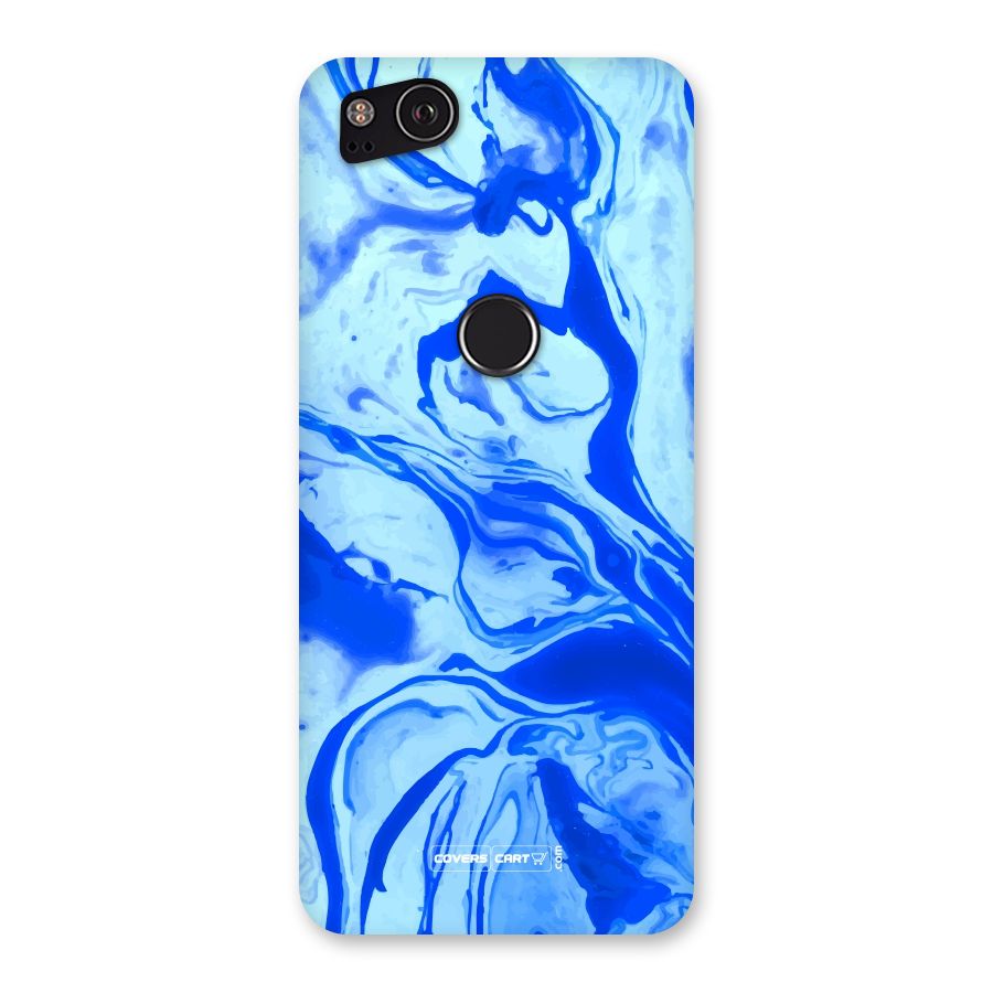 Blaze Blue Marble Texture Back Case for Google Pixel 2