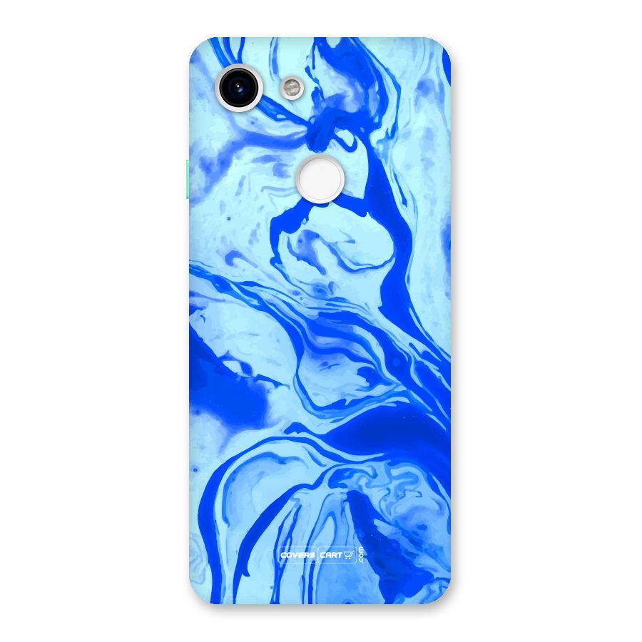 Blaze Blue Marble Texture Back Case for Google Pixel 3