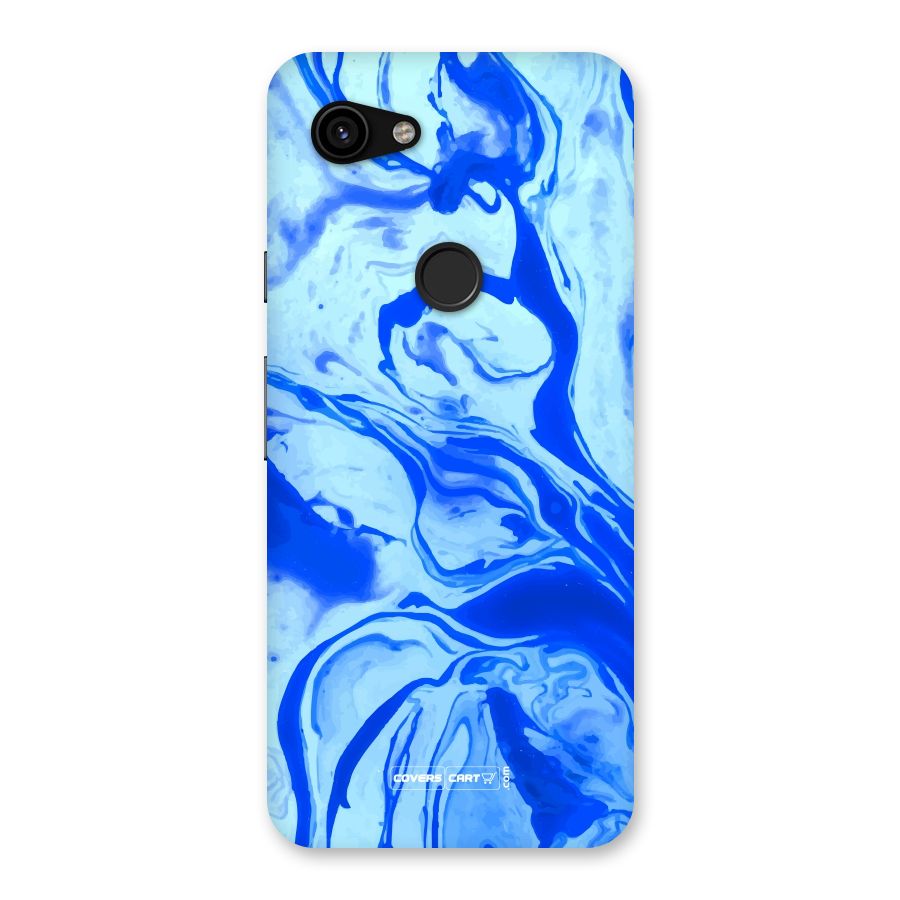 Blaze Blue Marble Texture Back Case for Google Pixel 3a