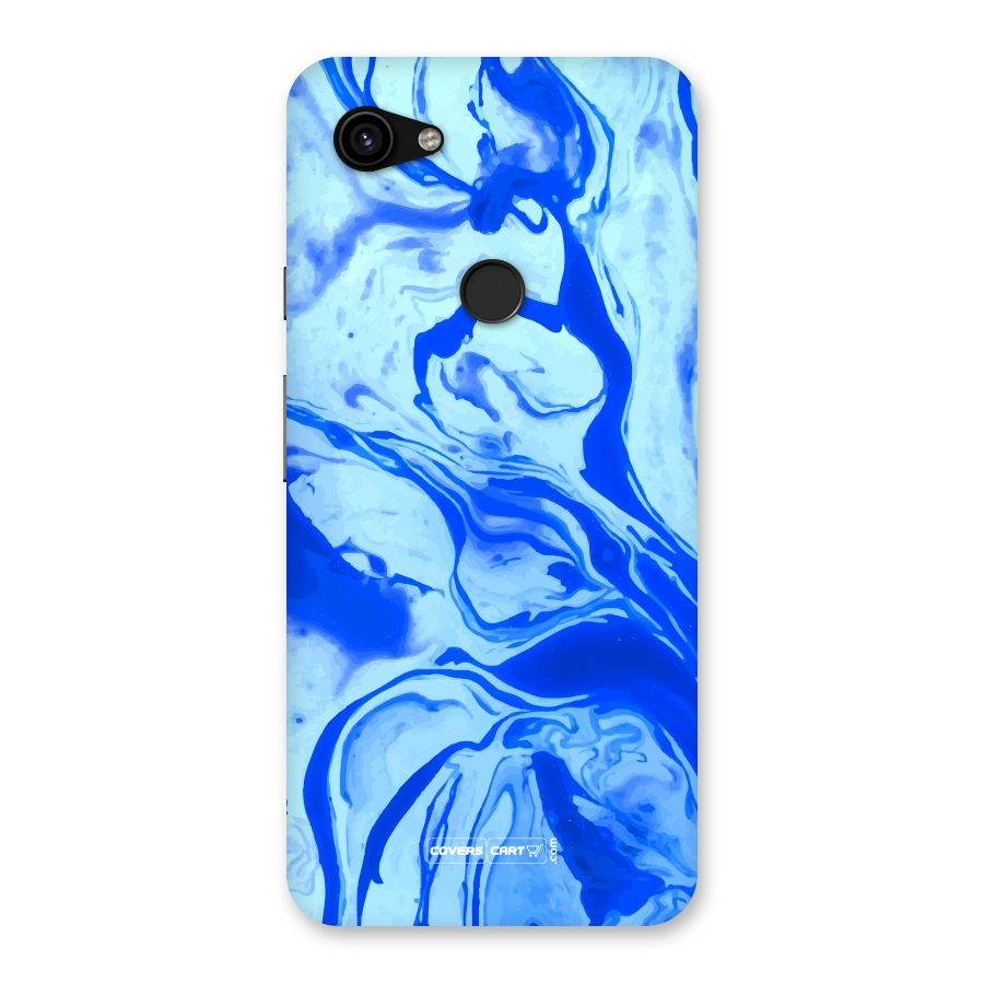 Blaze Blue Marble Texture Back Case for Google Pixel 3a XL