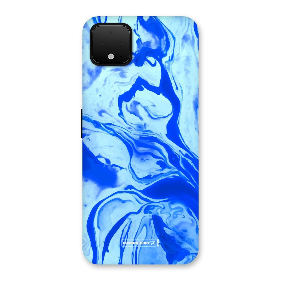Blaze Blue Marble Texture Back Case for Google Pixel 4 XL