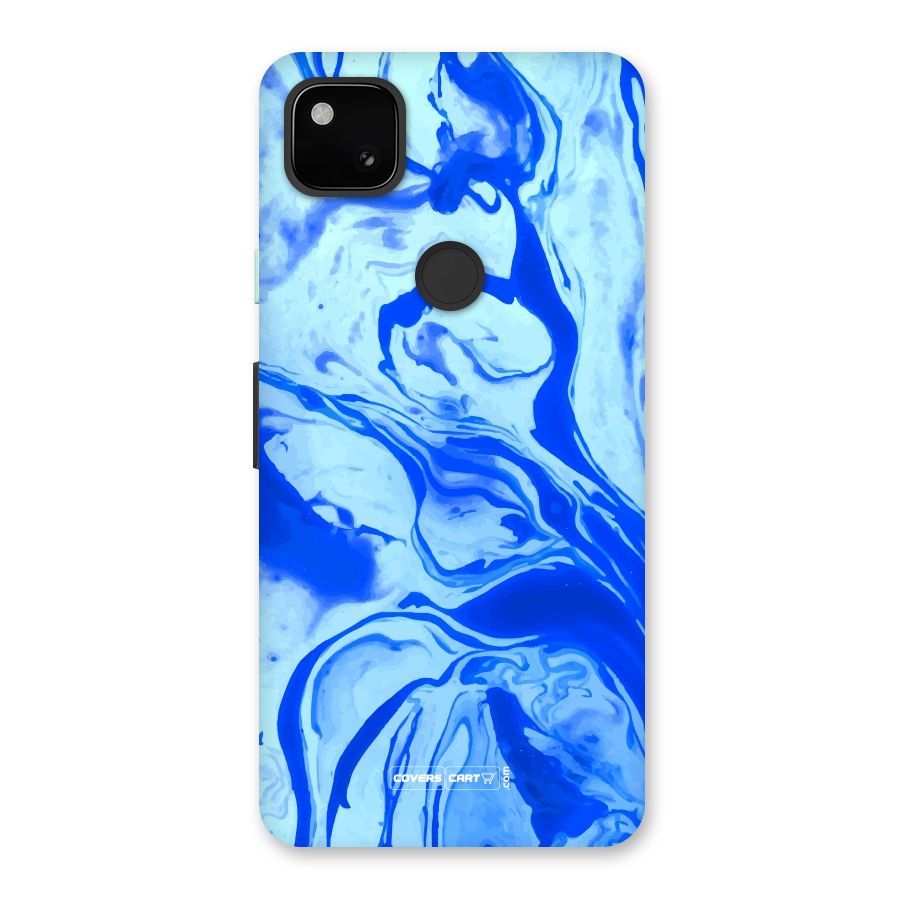Blaze Blue Marble Texture Back Case for Google Pixel 4a