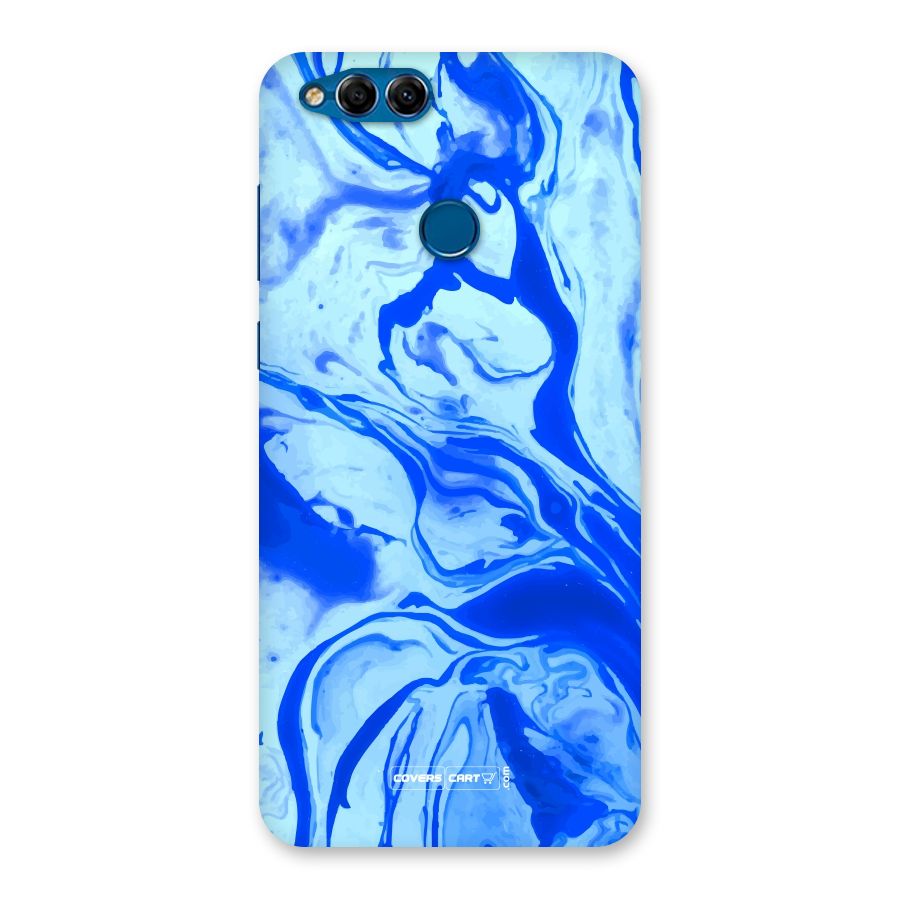 Blaze Blue Marble Texture Back Case for Honor 7X