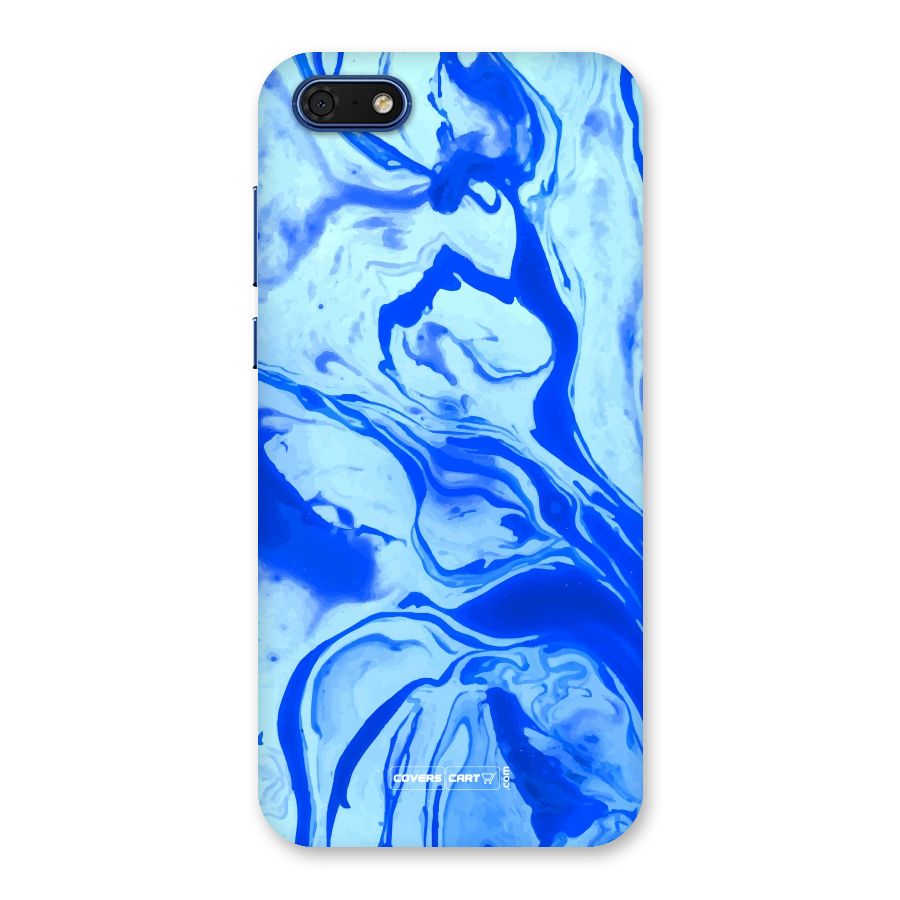 Blaze Blue Marble Texture Back Case for Honor 7s