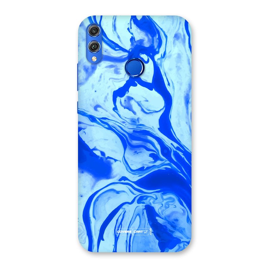 Blaze Blue Marble Texture Back Case for Honor 8X