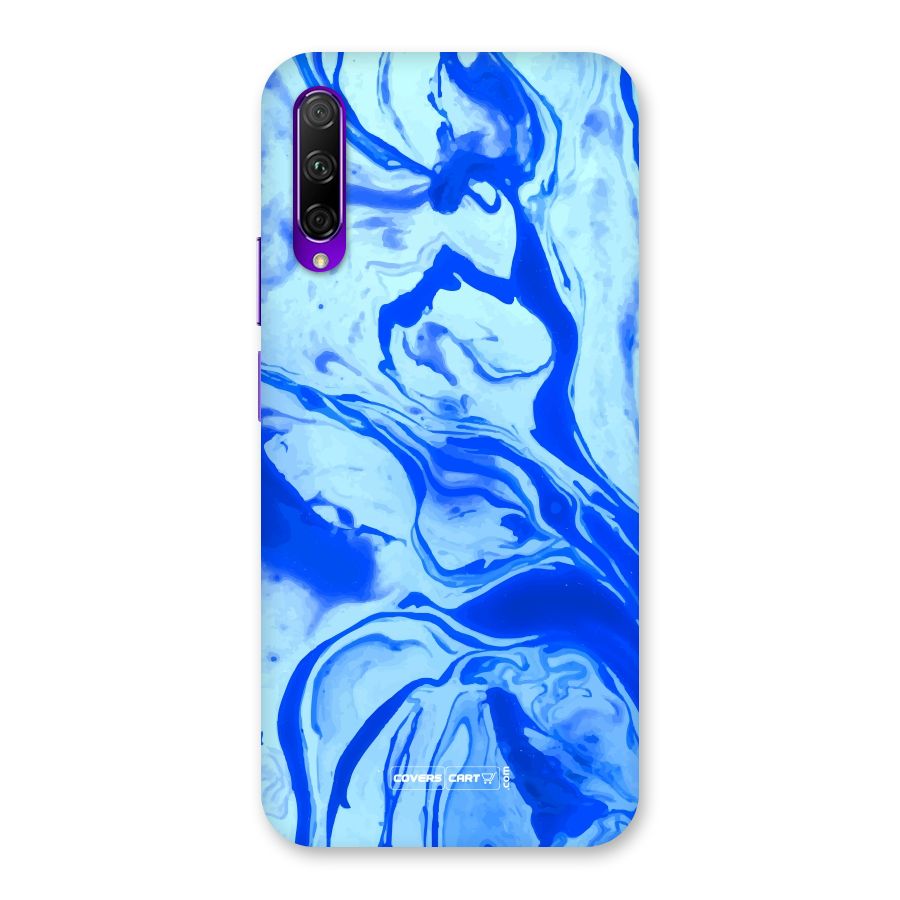 Blaze Blue Marble Texture Back Case for Honor 9X Pro