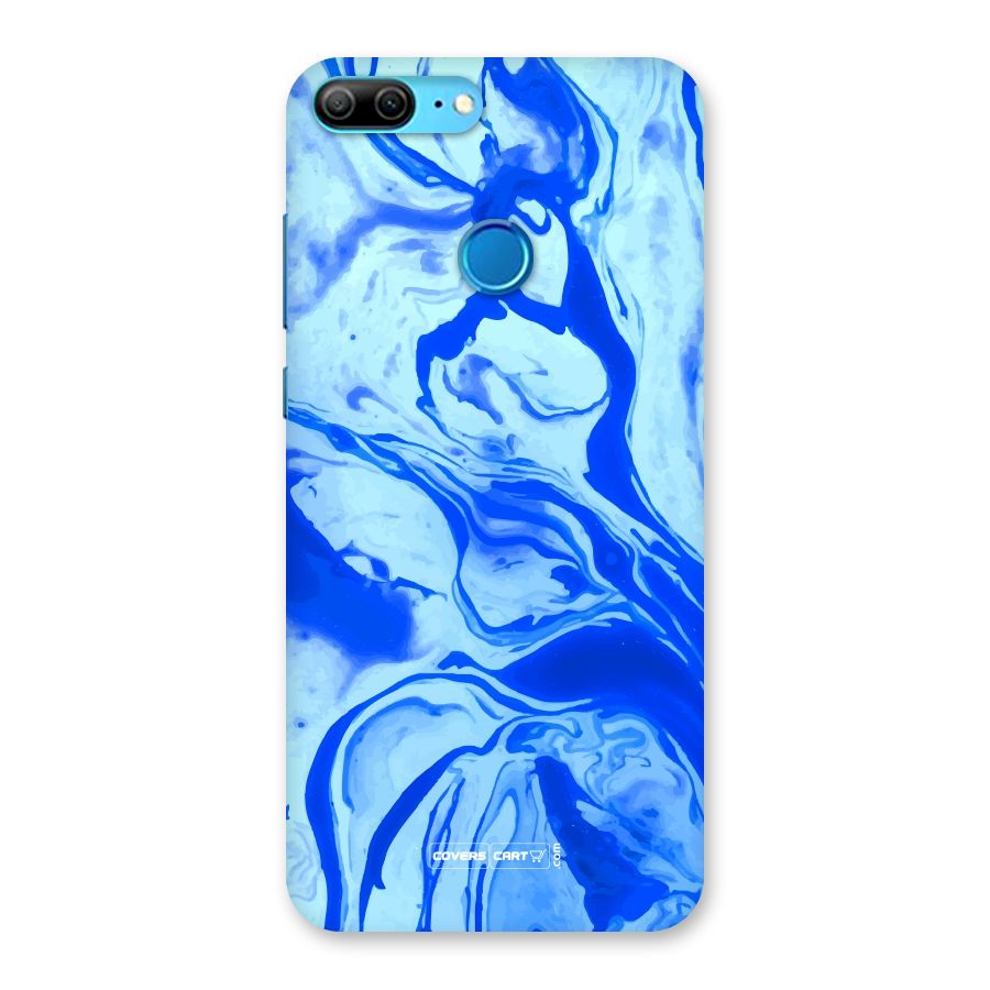 Blaze Blue Marble Texture Back Case for Honor 9 Lite