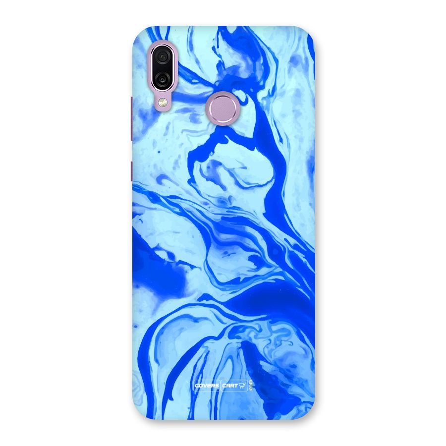Blaze Blue Marble Texture Back Case for Honor Play