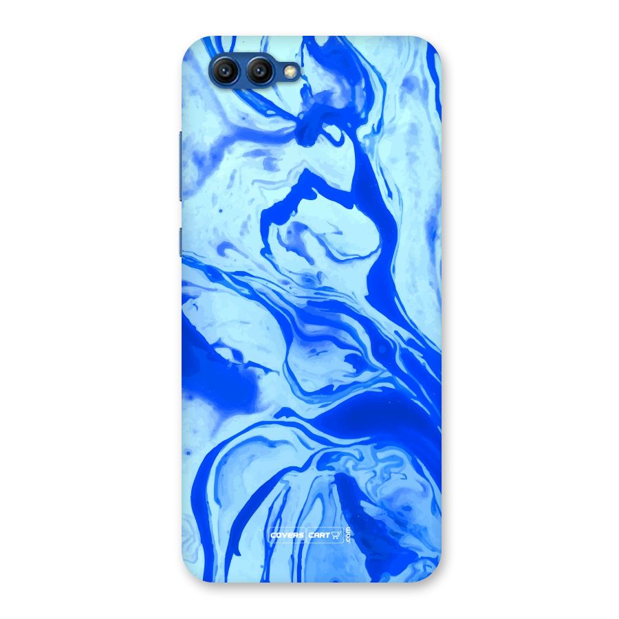 Blaze Blue Marble Texture Back Case for Honor View 10